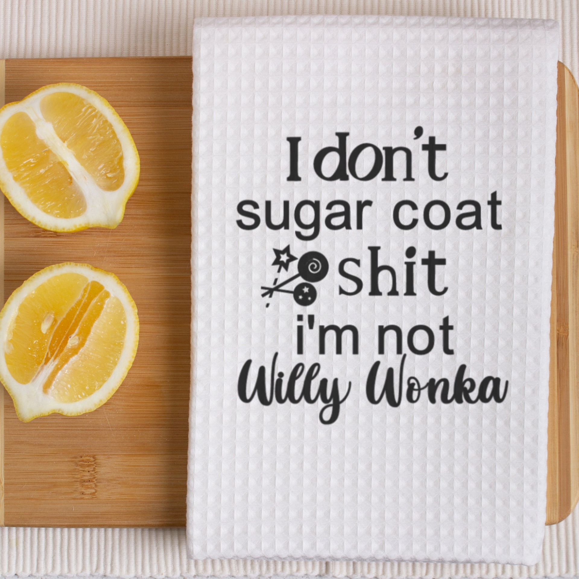 pretty clever funny cotton kitchen towels to mop up spills and sarcasm –  Pretty Clever Words